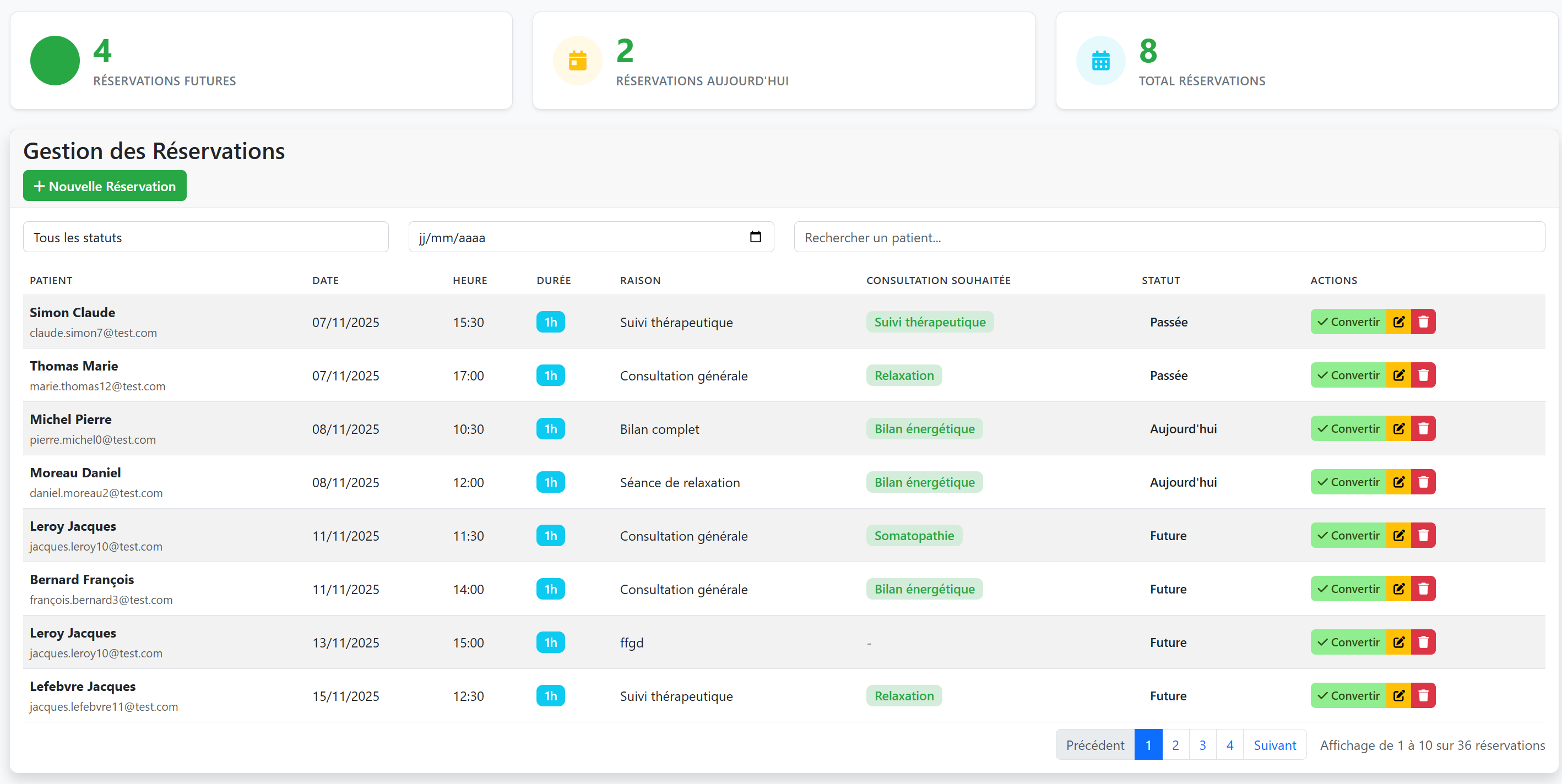 Réservation en ligne pour salon de piercing — cabinet-en-ligne.fr